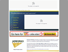 Tablet Screenshot of aeromaxmetals.com